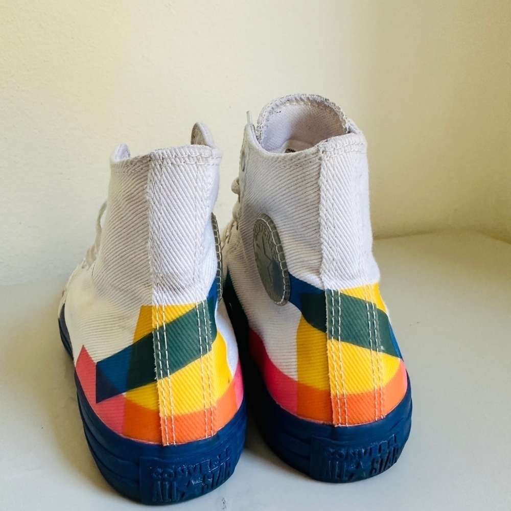 Converse Limited edition multicolor ankle shoes Size W 6 M 4 - Picture 2 of 8